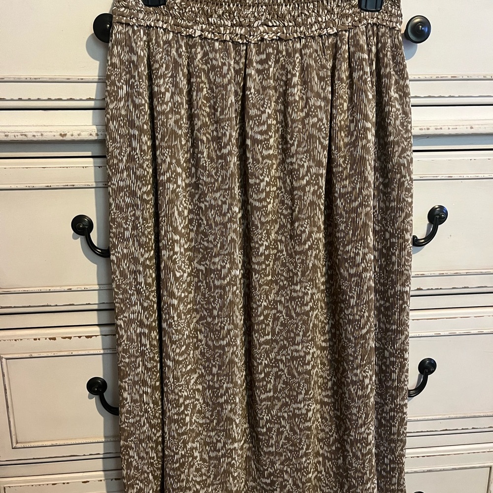 Matilda Jane Brown Tan Maxi A-line Skirt